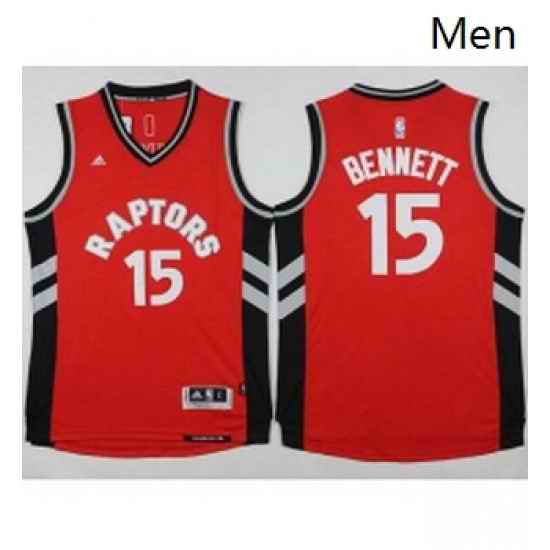 Raptors 15 Anthony Bennett Red Stitched NBA Jersey